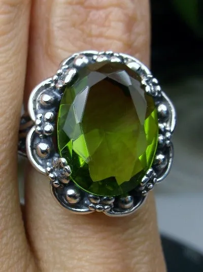 D118, Bouquet Ring, Oval Gemstone, Vintage Style Jewelry, Design#D118