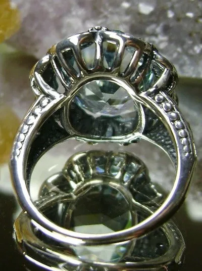 D118, Bouquet Ring, Oval Gemstone, Vintage Style Jewelry, Design#D118