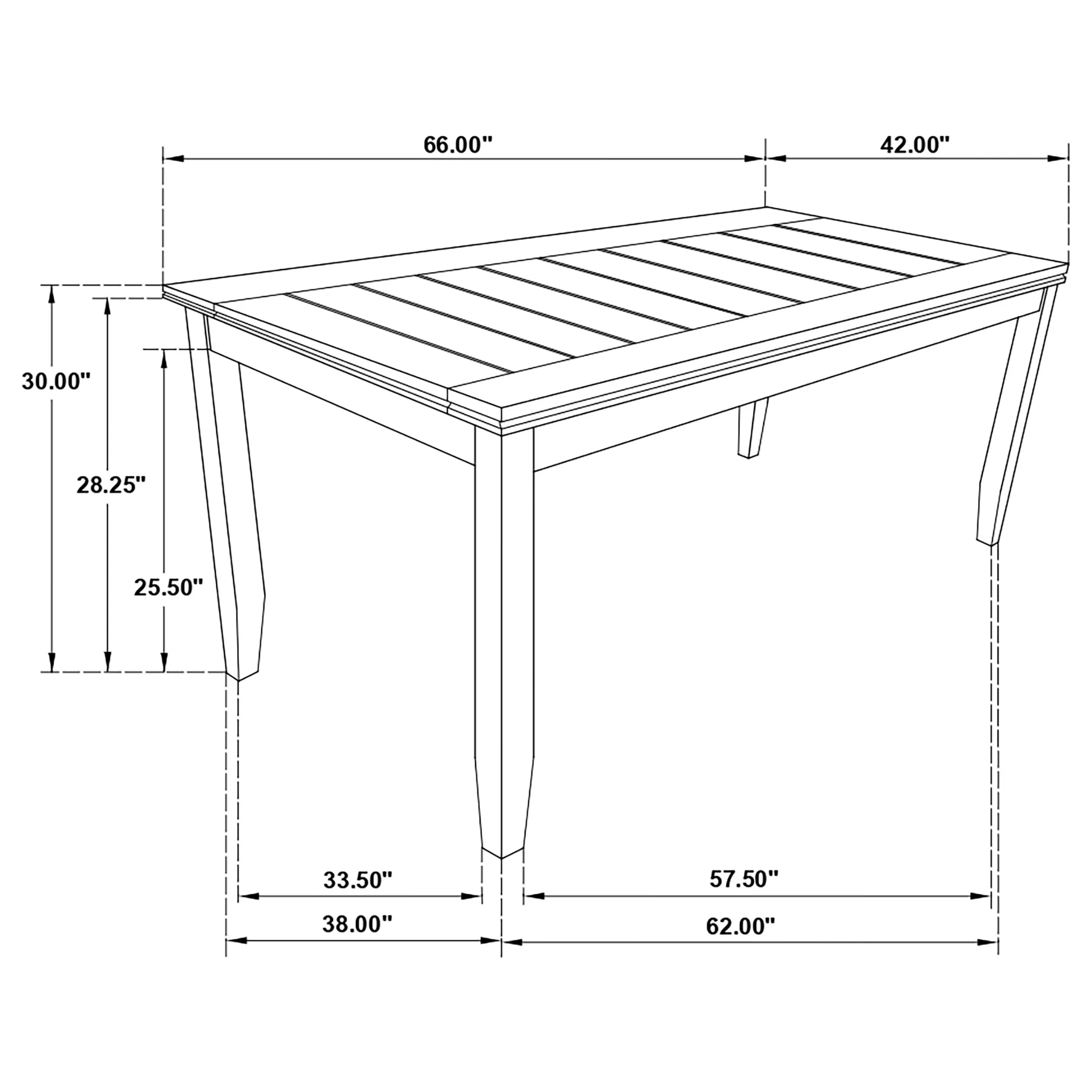 Dalila 6-piece Rectangular Dining Table Set Cappuccino