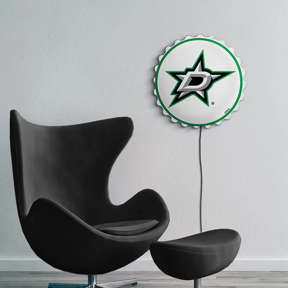 Dallas Stars: Bottle Cap Wall Light