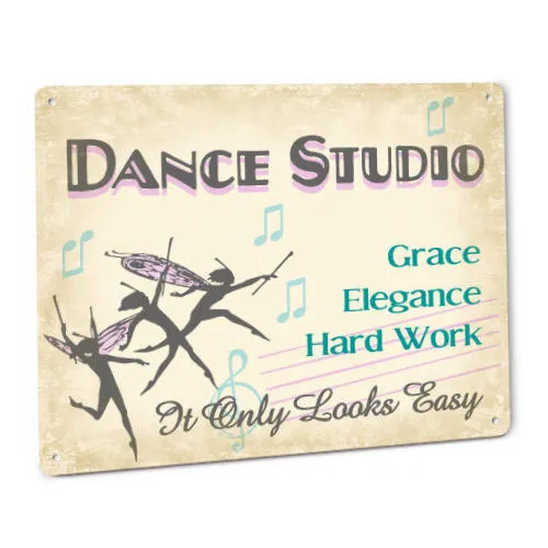 Dance Studio Metal Sign