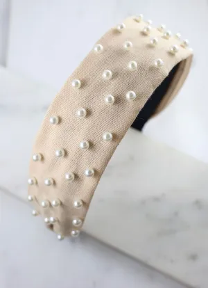 Daniella Headband with Pearl Accents -- 3 Colors!