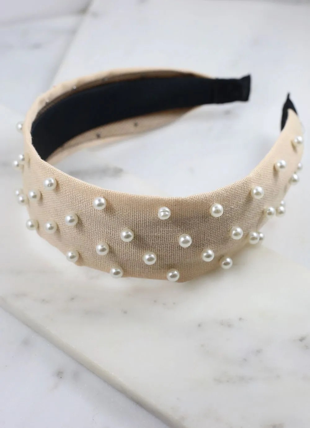 Daniella Headband with Pearl Accents -- 3 Colors!