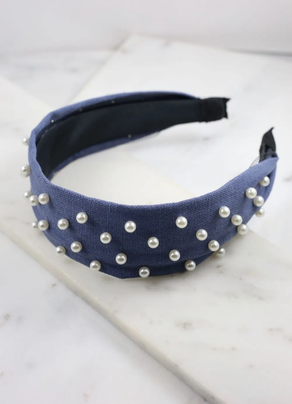 Daniella Headband with Pearl Accents -- 3 Colors!