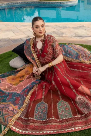 DD-06 | Charizma Diamond Dust Luxury Collection Vol 2 | Unstitched Embroidered Organza Suit
