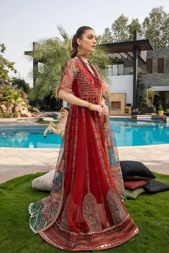 DD-06 | Charizma Diamond Dust Luxury Collection Vol 2 | Unstitched Embroidered Organza Suit