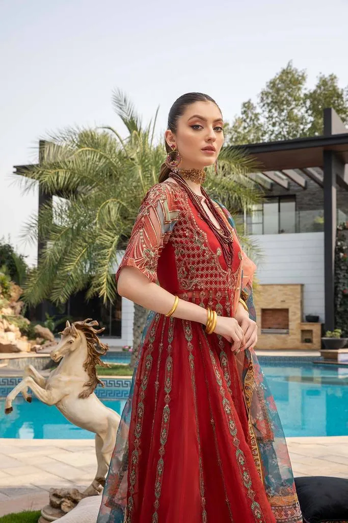 DD-06 | Charizma Diamond Dust Luxury Collection Vol 2 | Unstitched Embroidered Organza Suit