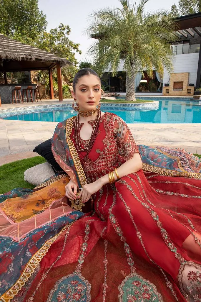 DD-06 | Charizma Diamond Dust Luxury Collection Vol 2 | Unstitched Embroidered Organza Suit