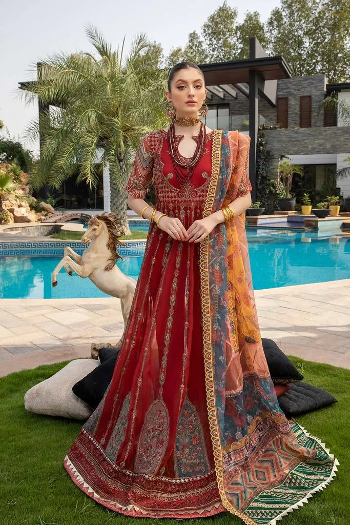 DD-06 | Charizma Diamond Dust Luxury Collection Vol 2 | Unstitched Embroidered Organza Suit