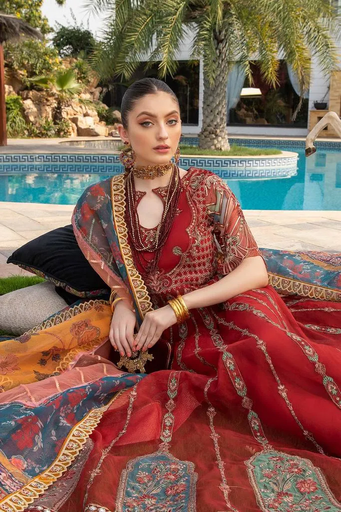DD-06 | Charizma Diamond Dust Luxury Collection Vol 2 | Unstitched Embroidered Organza Suit