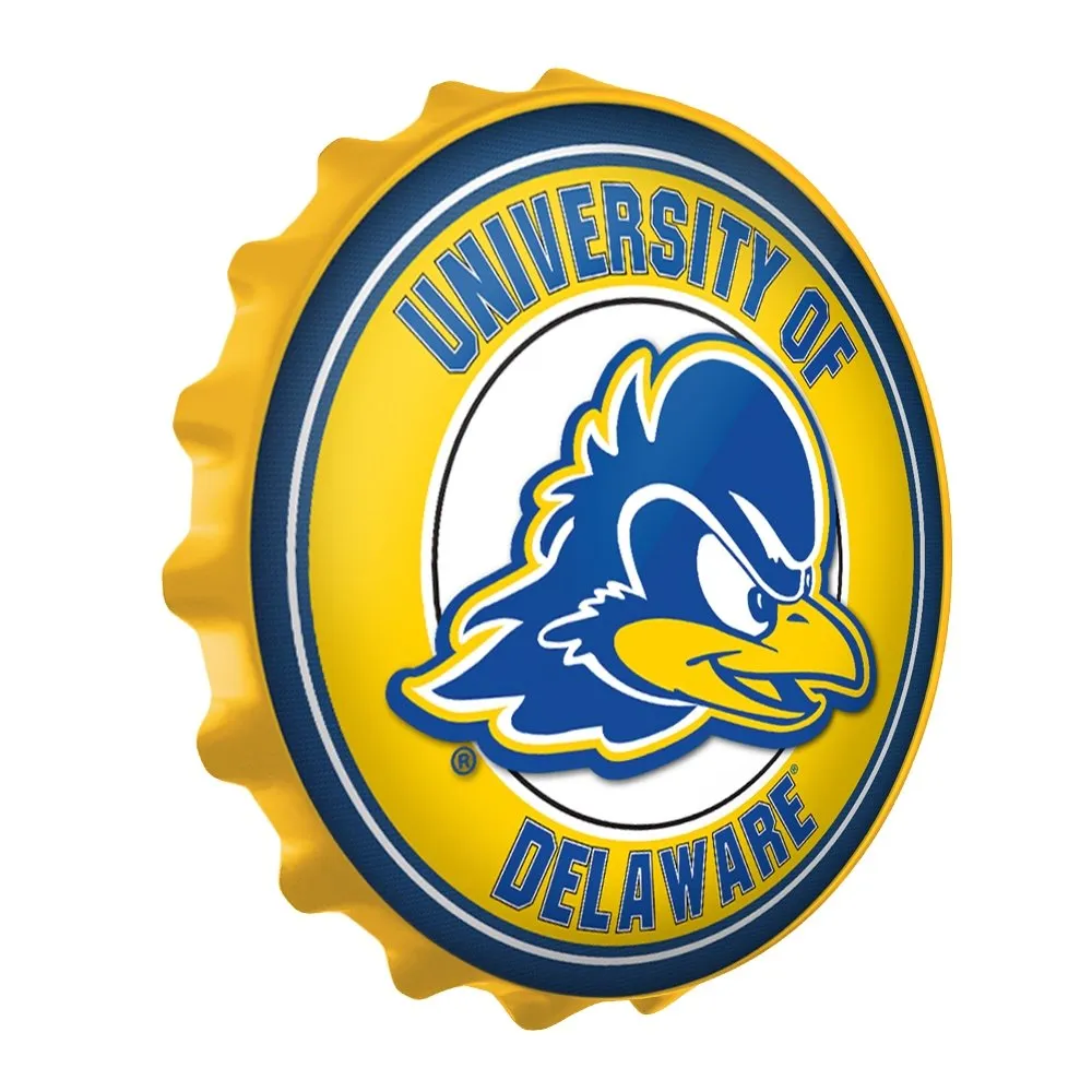 Delaware Blue Hens: Bottle Cap Wall Sign