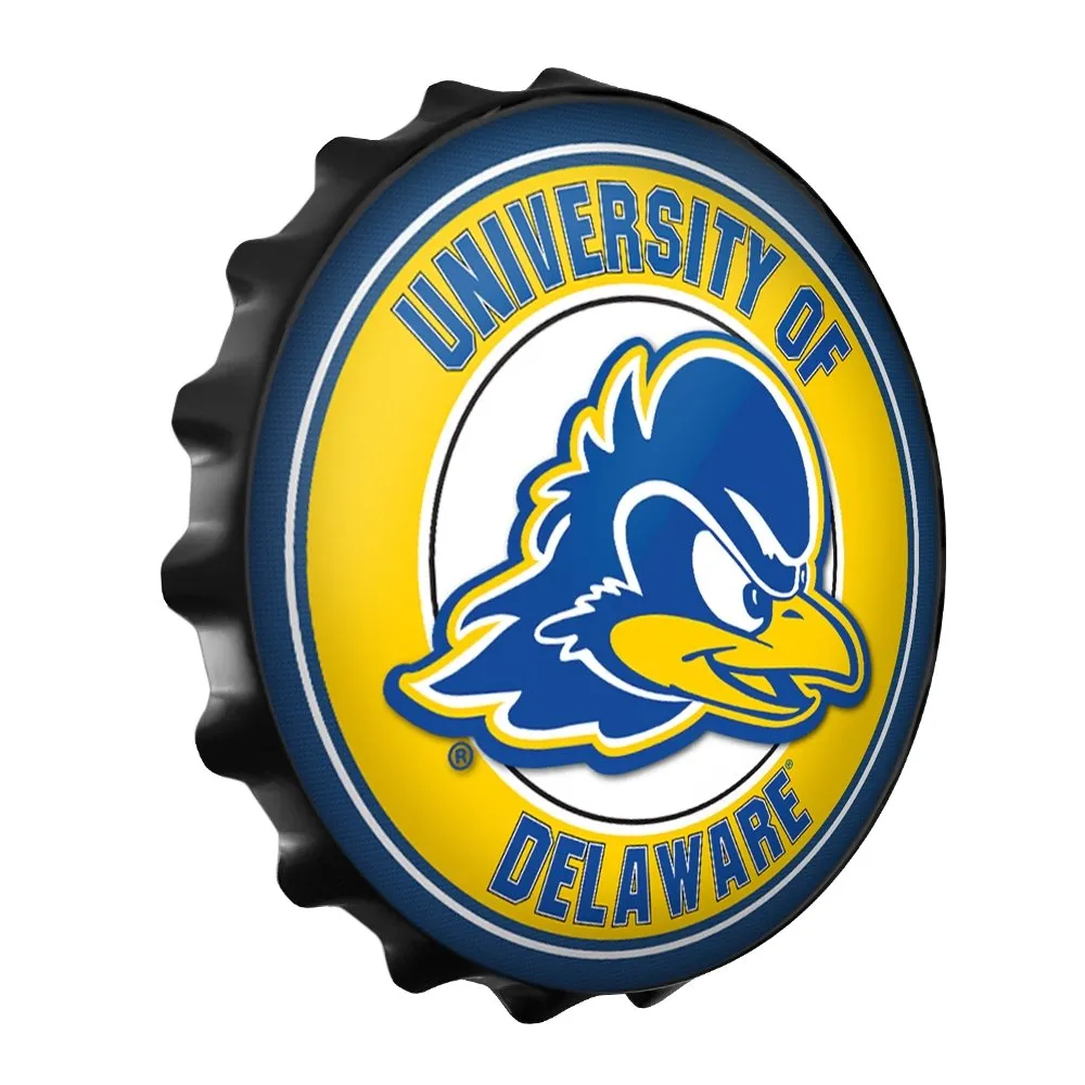 Delaware Blue Hens: Bottle Cap Wall Sign