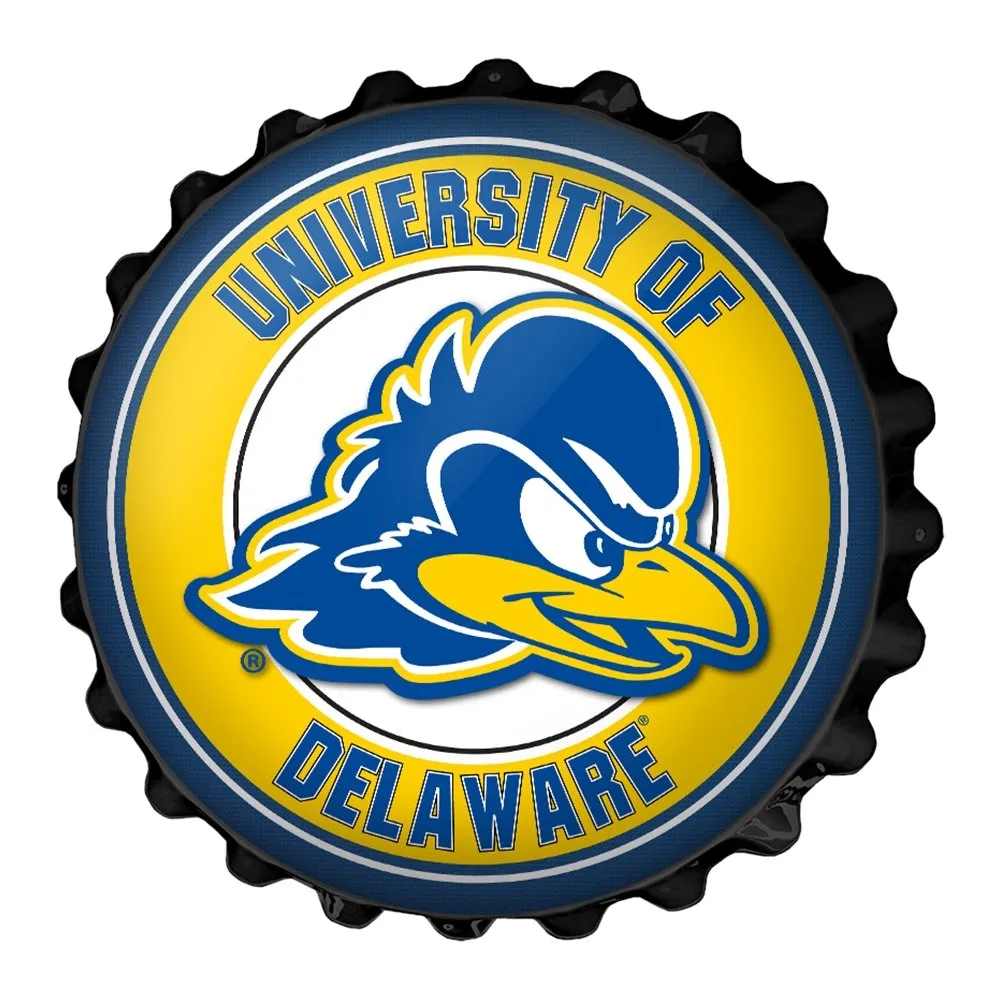 Delaware Blue Hens: Bottle Cap Wall Sign