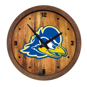 Delaware Blue Hens: "Faux" Barrel Top Wall Clock