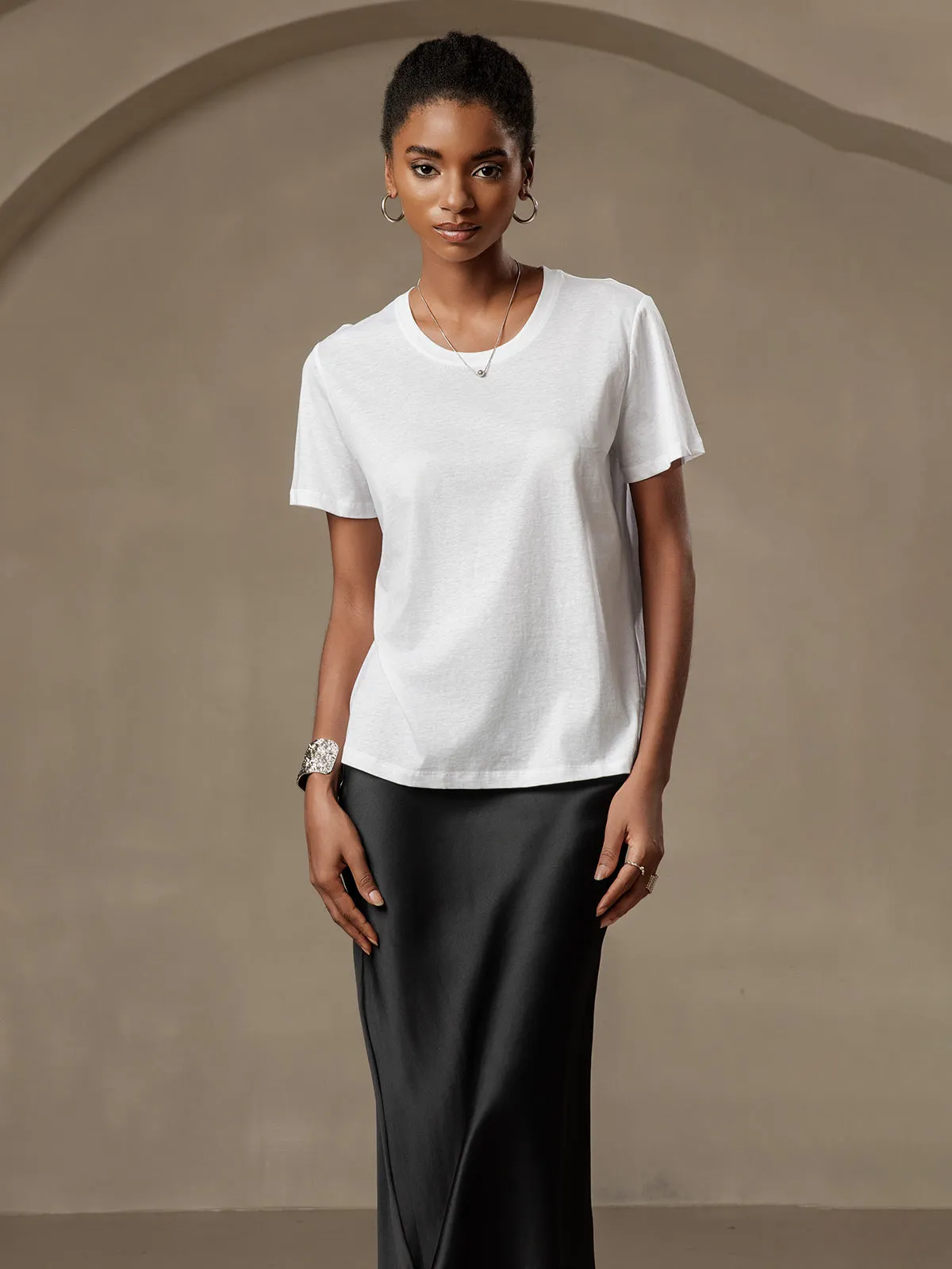 Demelza - Casual Knitted Ease  Woman's T Shirt