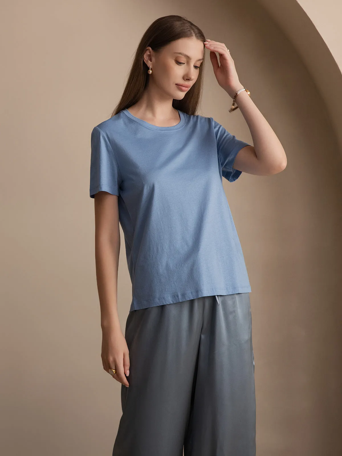 Demelza - Casual Knitted Ease  Woman's T Shirt