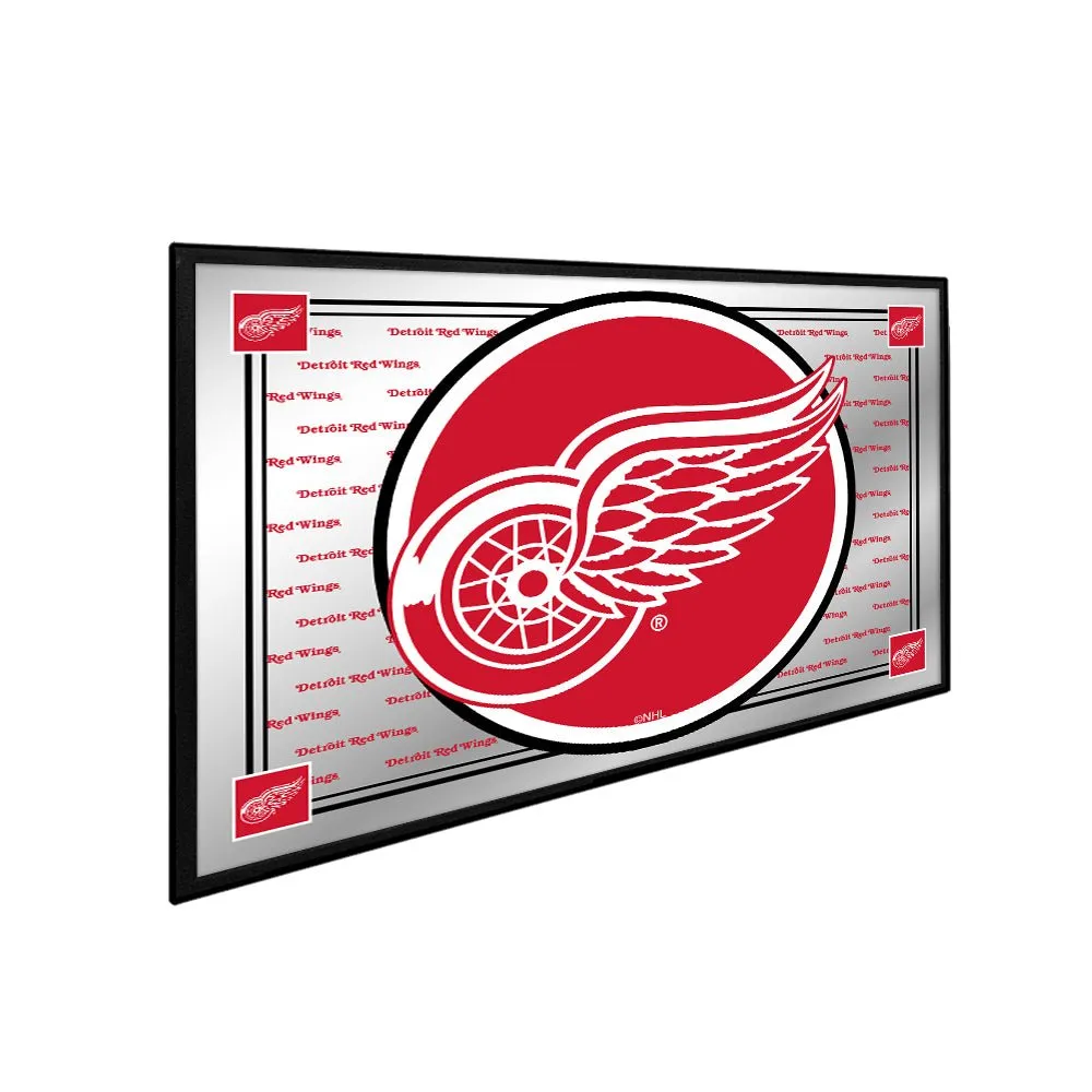 Detroit Red Wings: Team Spirit - Framed Mirrored Wall Sign
