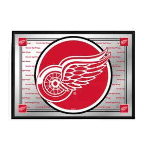 Detroit Red Wings: Team Spirit - Framed Mirrored Wall Sign