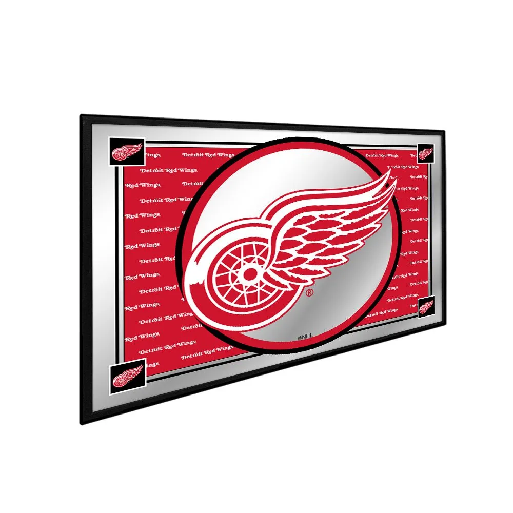 Detroit Red Wings: Team Spirit - Framed Mirrored Wall Sign