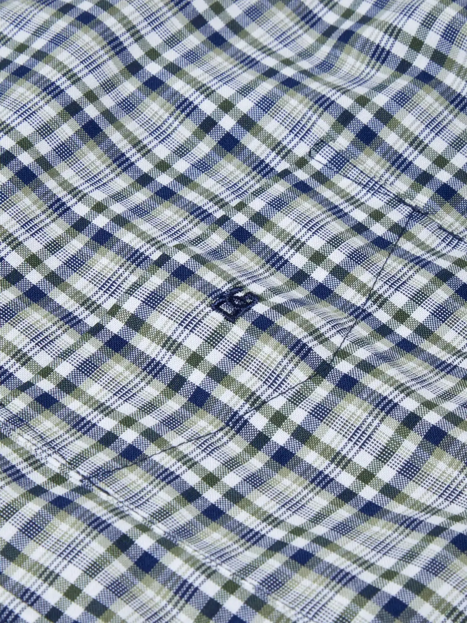 DG's Drifter LS Check Shirt 14658/36 Green/Blue