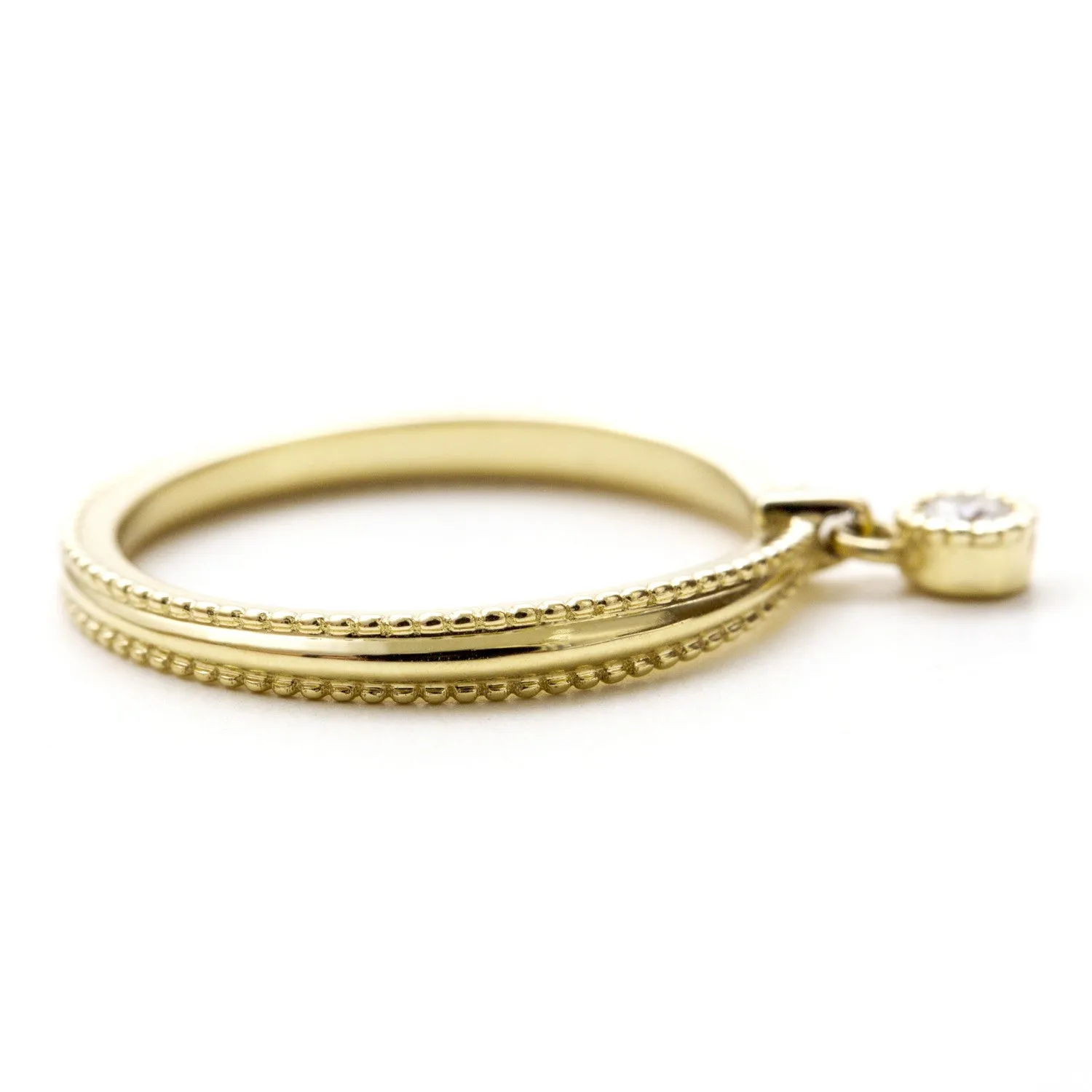 Diamond Dangle Bezel Band