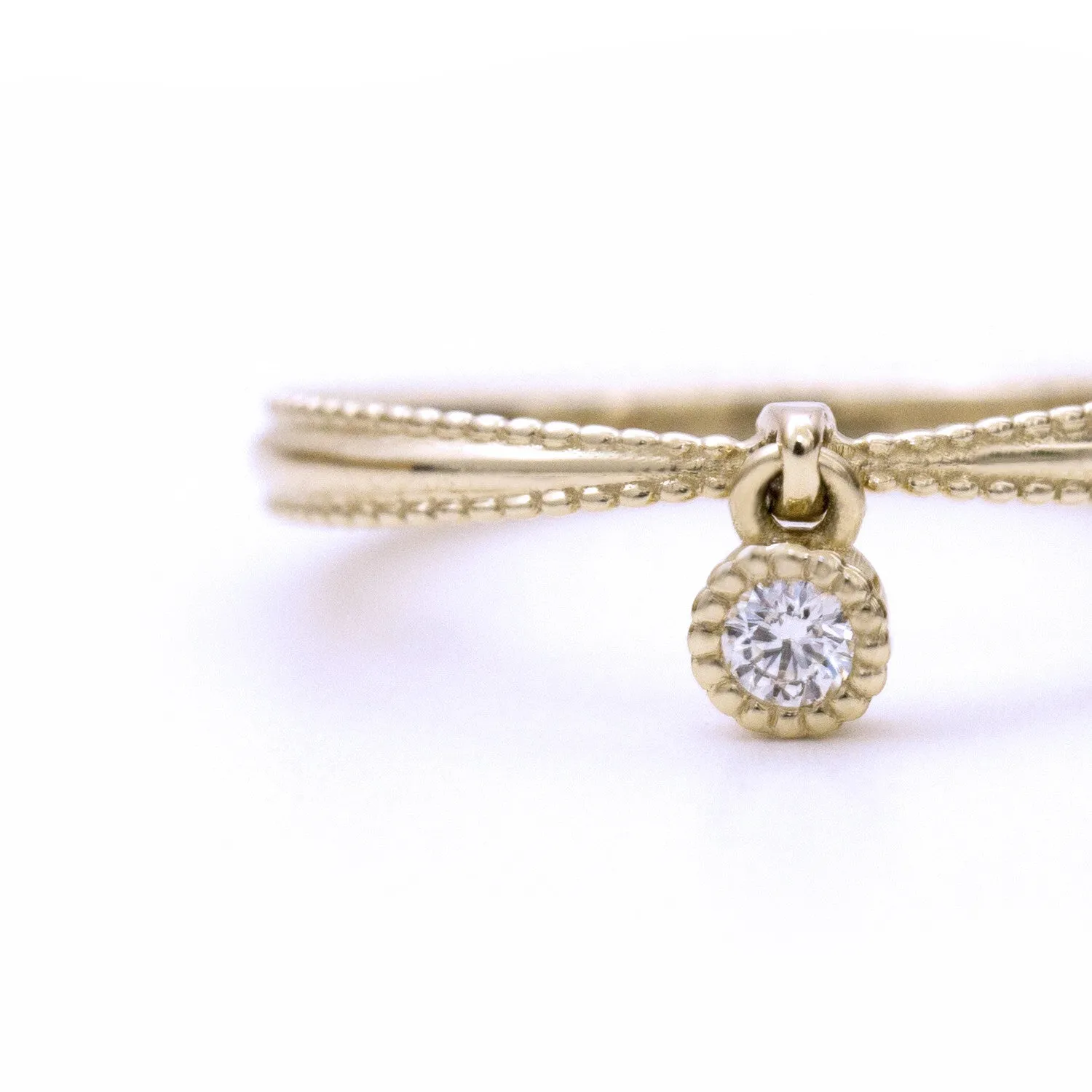 Diamond Dangle Bezel Band