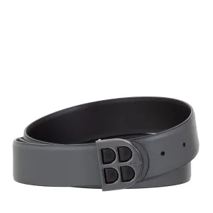 Dudu belt reversible in real two -tone skin, made in Italy, Double Face, H 35mm, with personalized buckle