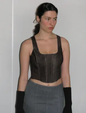 Dusk corset in brown