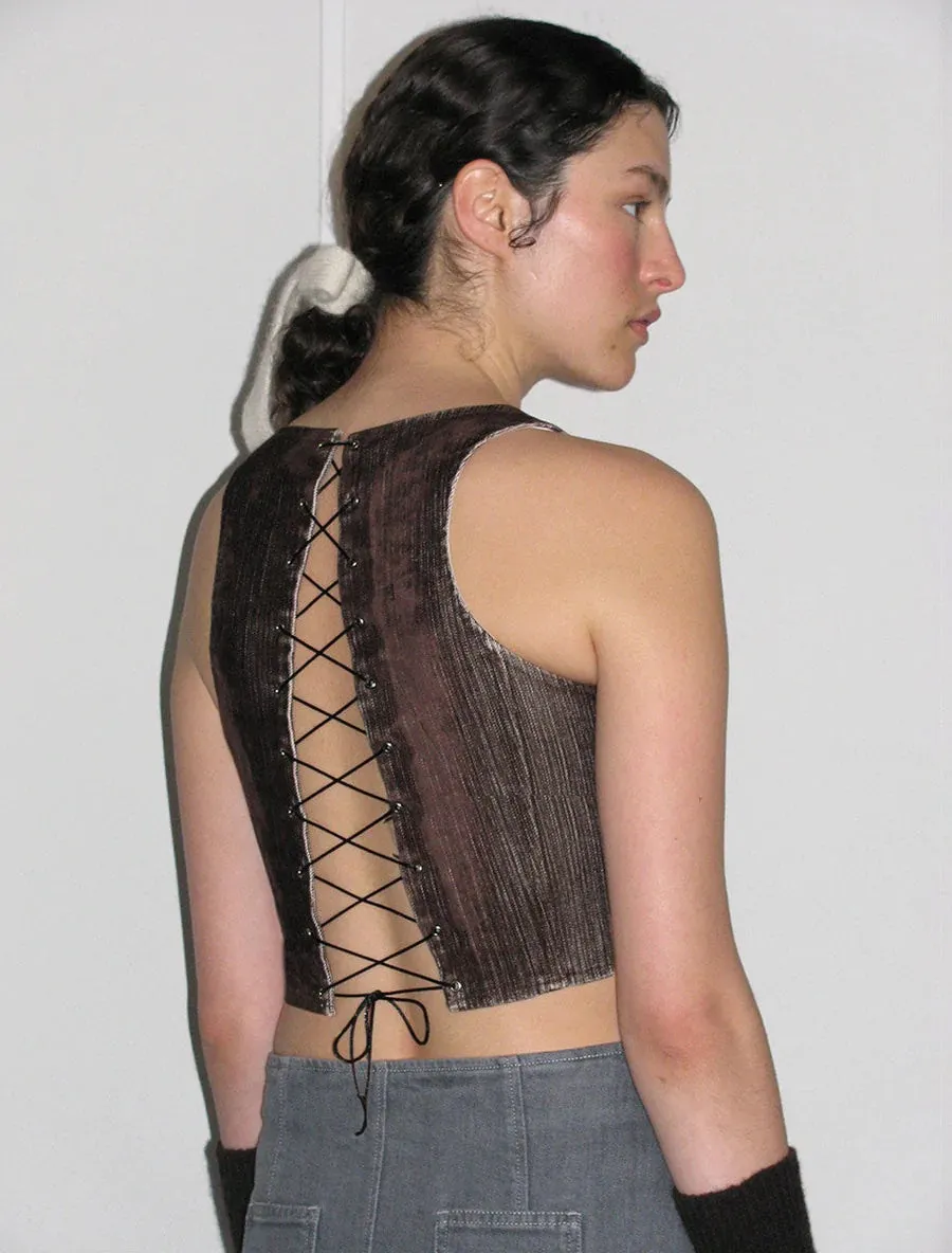 Dusk corset in brown