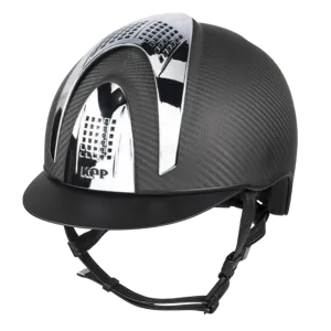 E-LIGHT Carbon Helmet - Matt with 3 Silver Inserts by KEP