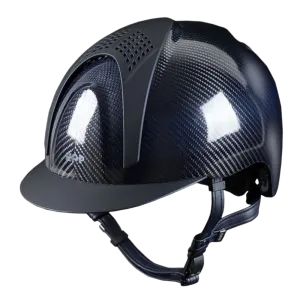 E-LIGHT Carbon Helmet - Shine Blue with 2 Matt Inserts by KEP