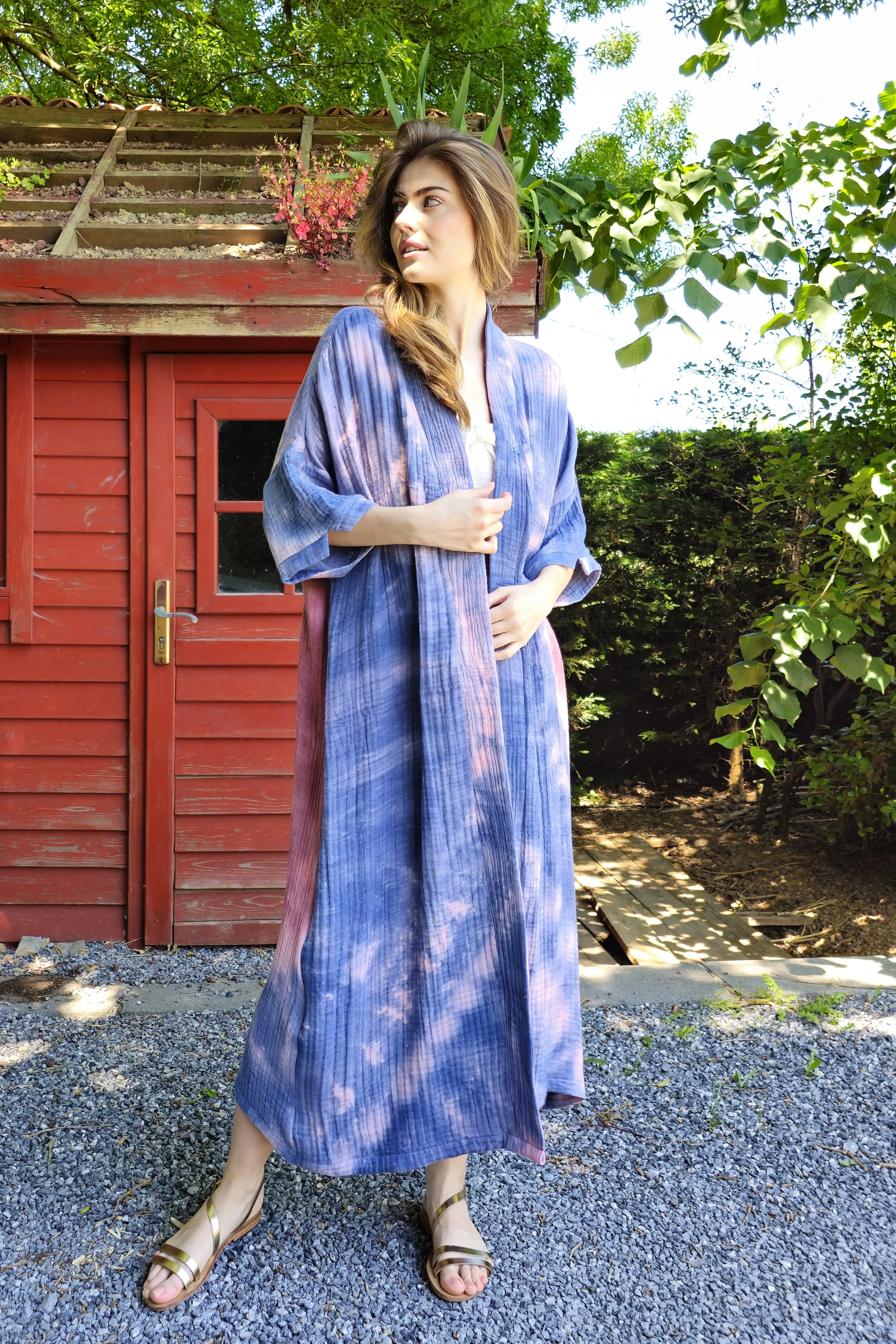 EIRENE Gauze Cotton Kimono For Women
