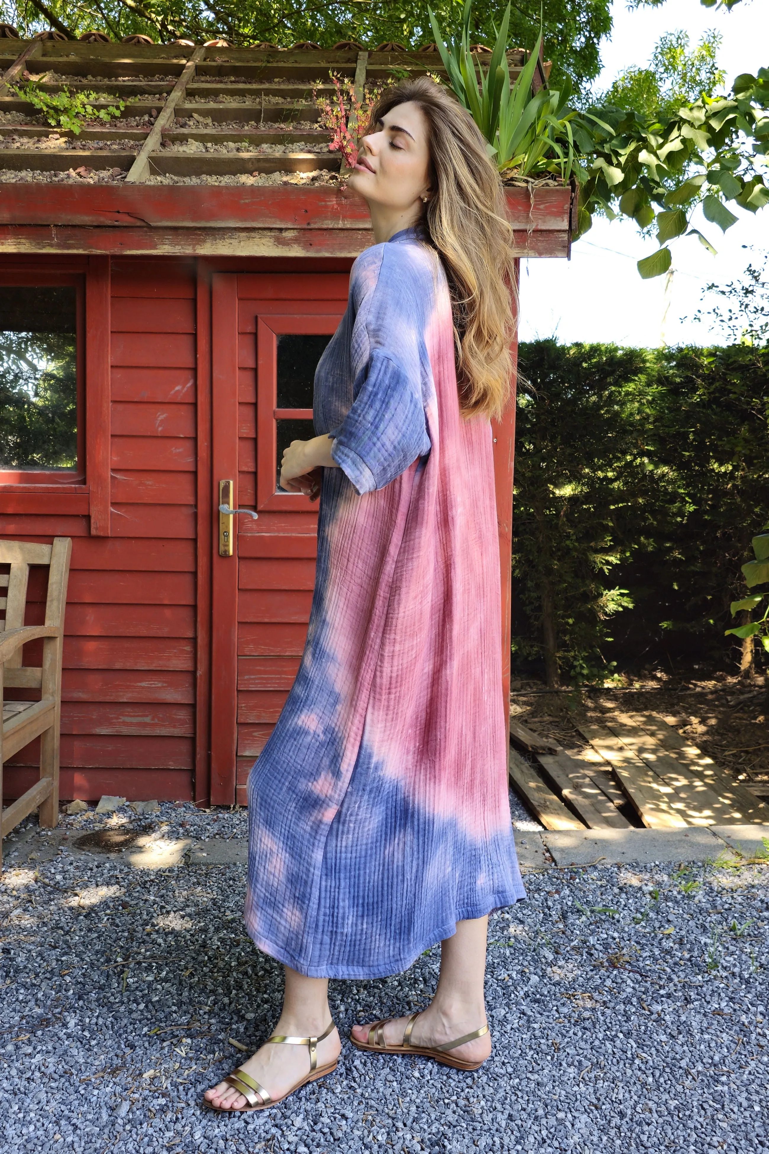 EIRENE Gauze Cotton Kimono For Women
