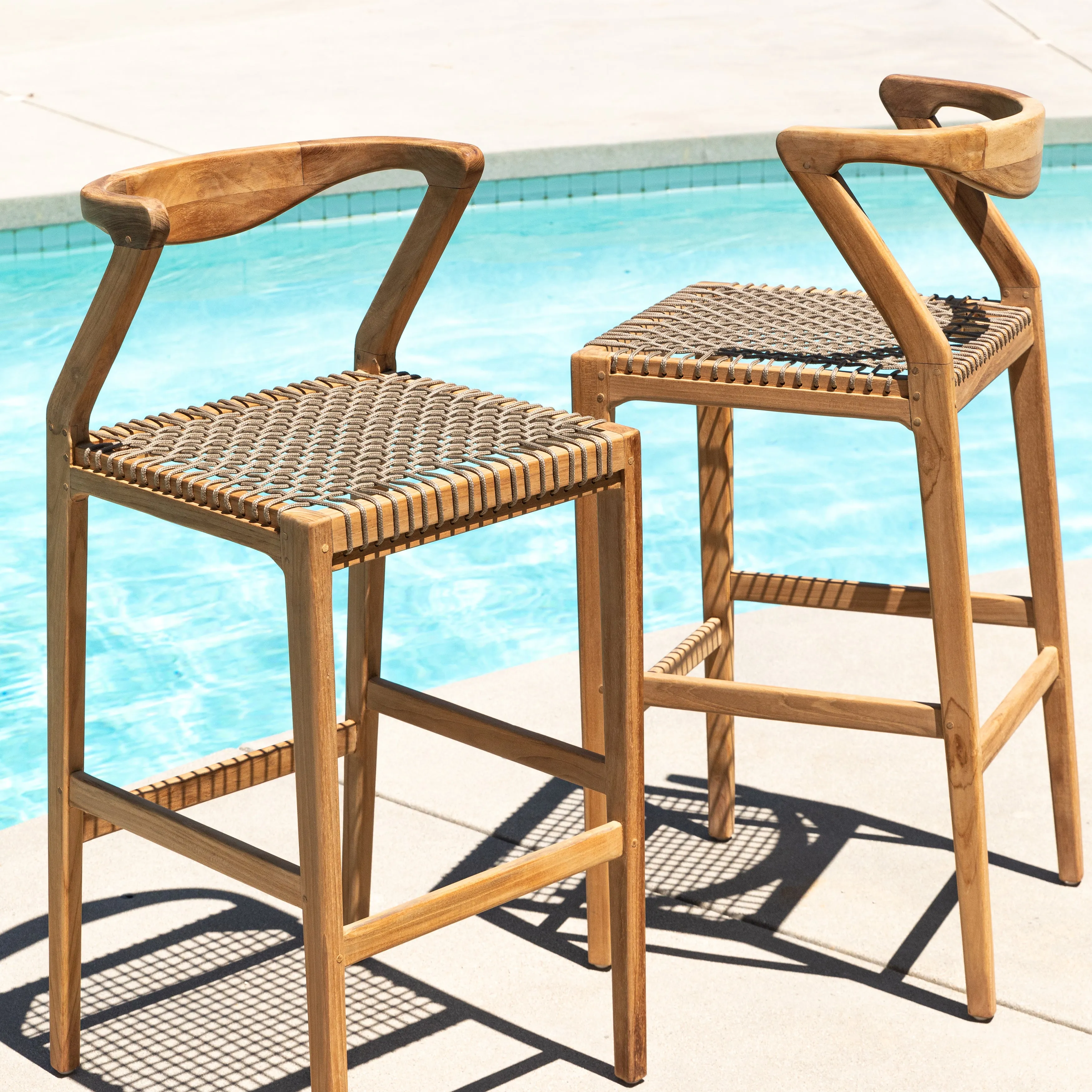 Elegant Bistro Stool in Blushing Tones