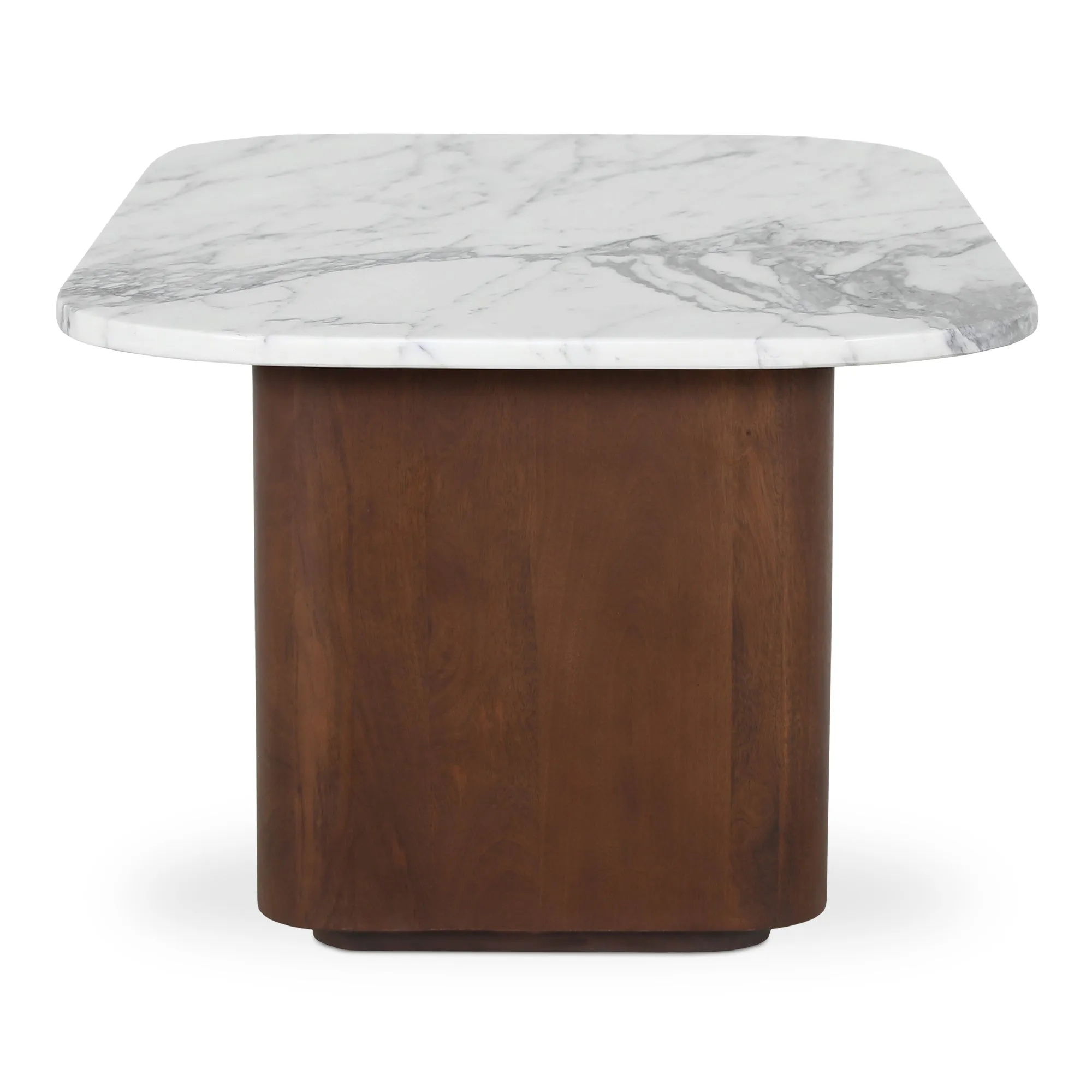 Elegant Calacatta Marble Nesting Table Set