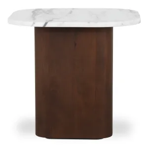 Elegant Calacatta Marble Nesting Table Set