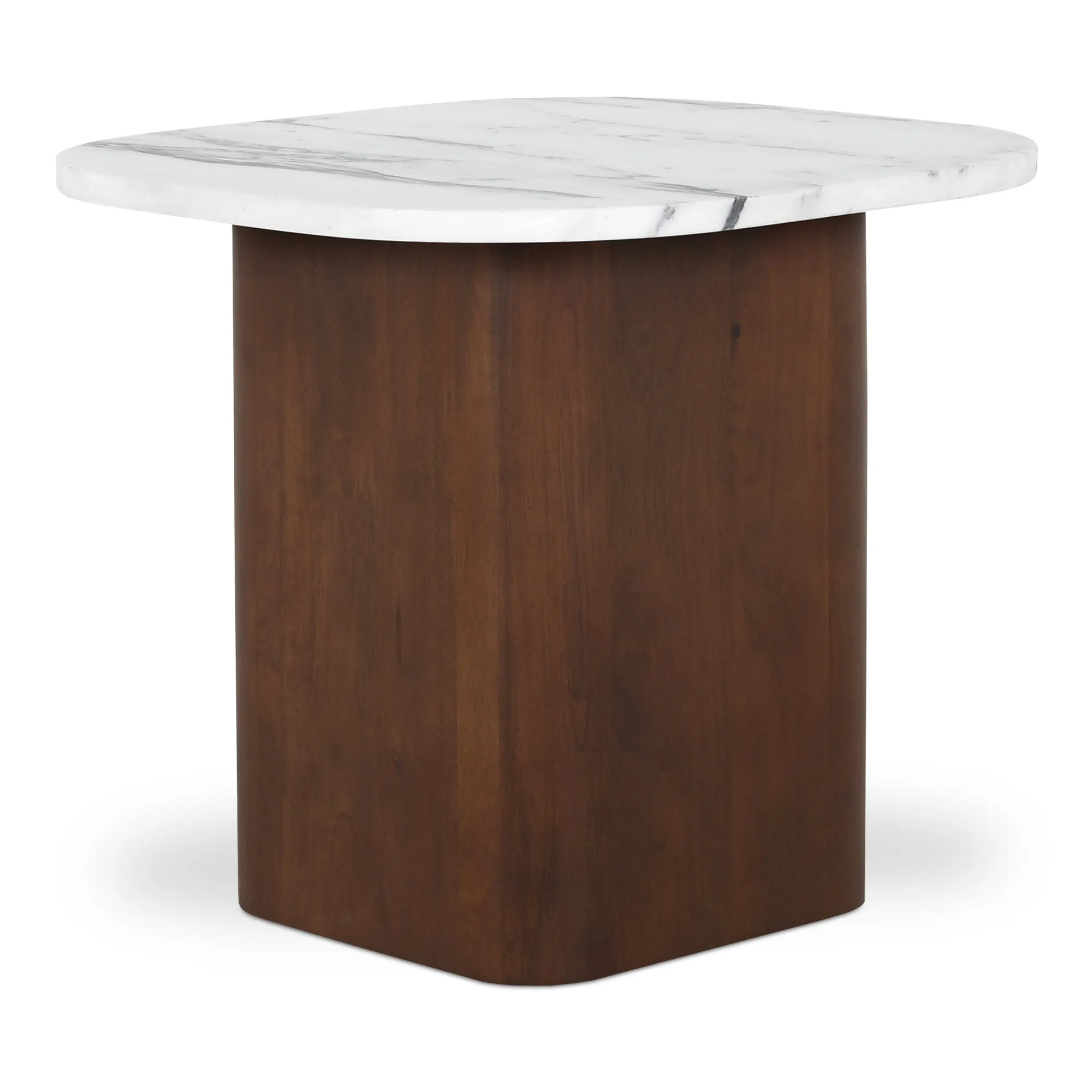 Elegant Calacatta Marble Nesting Table Set