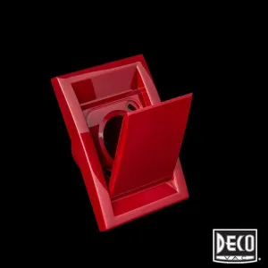 Elegant Red Square Door Central Vacuum Wall Inlet