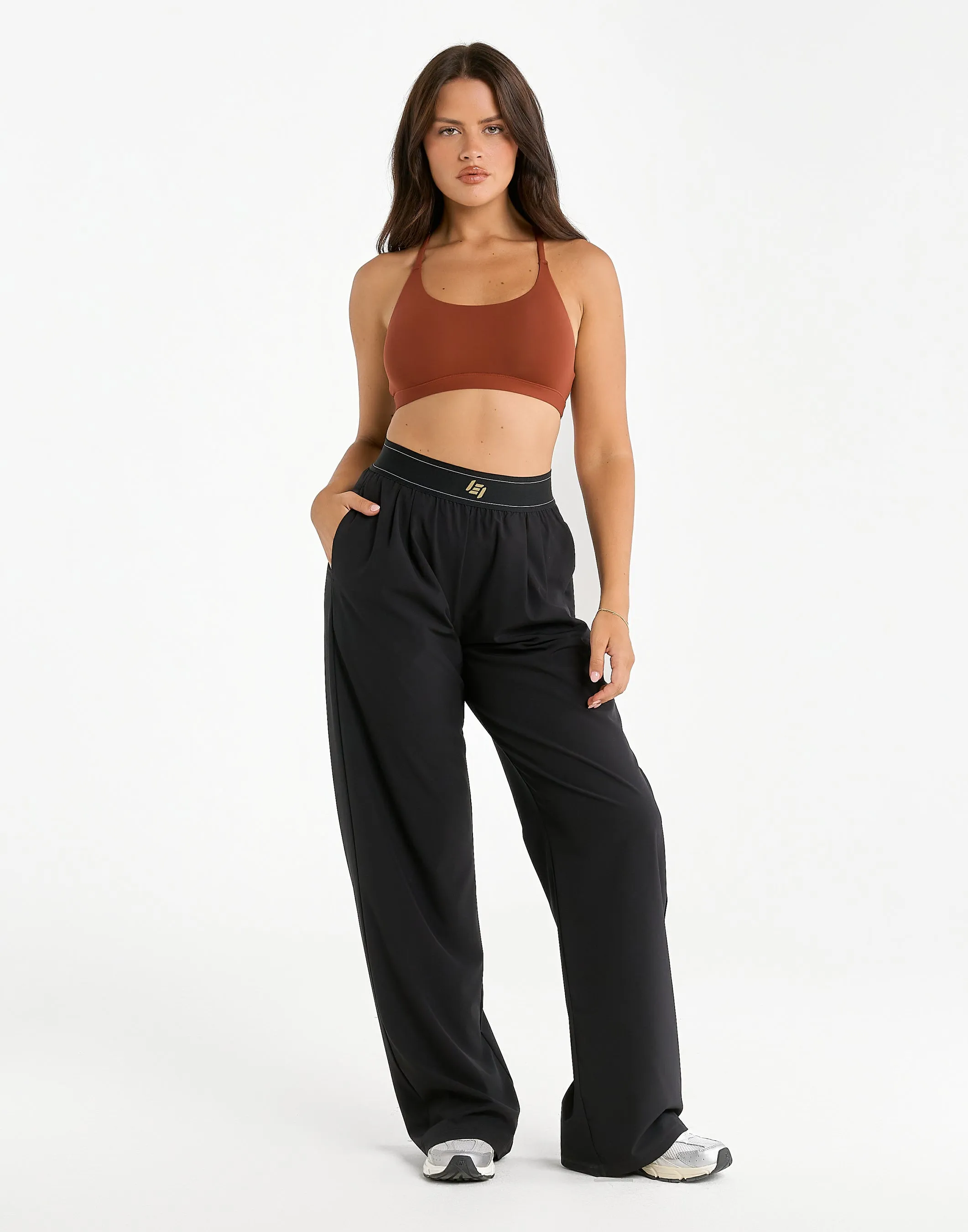 Elemental Raceback Scoop Bralette - Brown