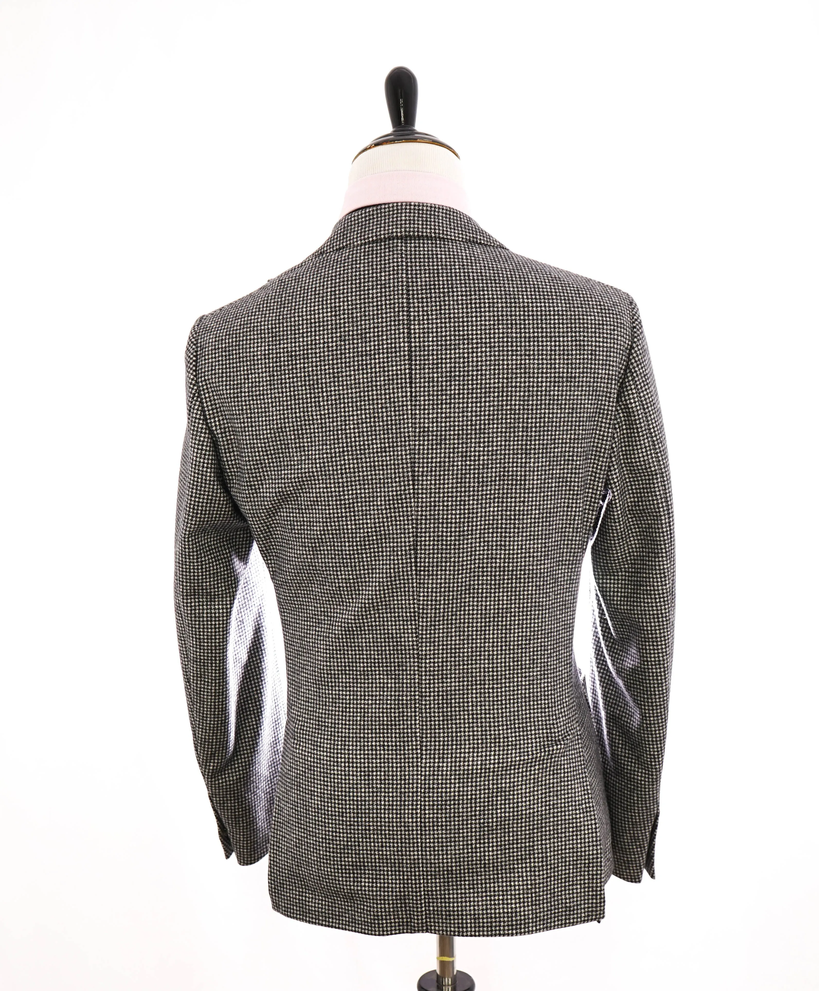 ELEVENTY - Black & Ivory HOUNDSTOOTH Semi-Lined Blazer - 40US (50 EU)