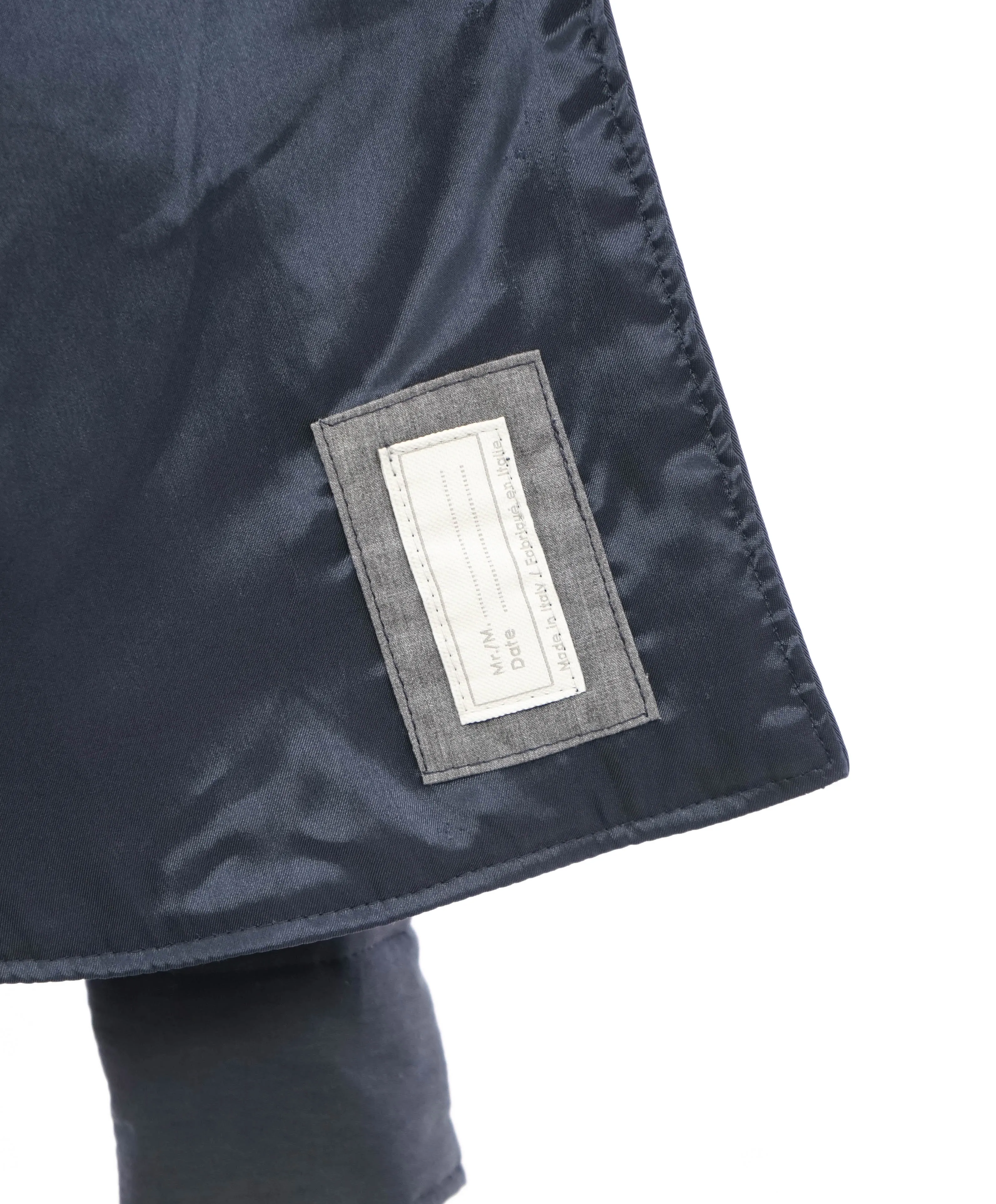 ELEVENTY PLATINUM - Navy Blue Snap Cotton Blend Shirt Jacket Coat - L