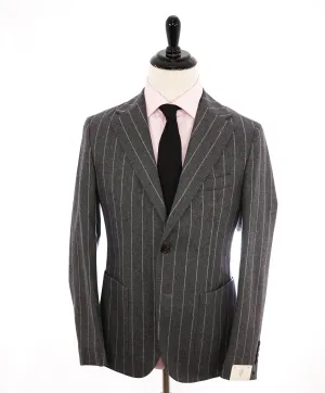 ELEVENTY - "WOOL & CASHMERE" Gray Chalk Stripe Blazer - 40 (50 EU)