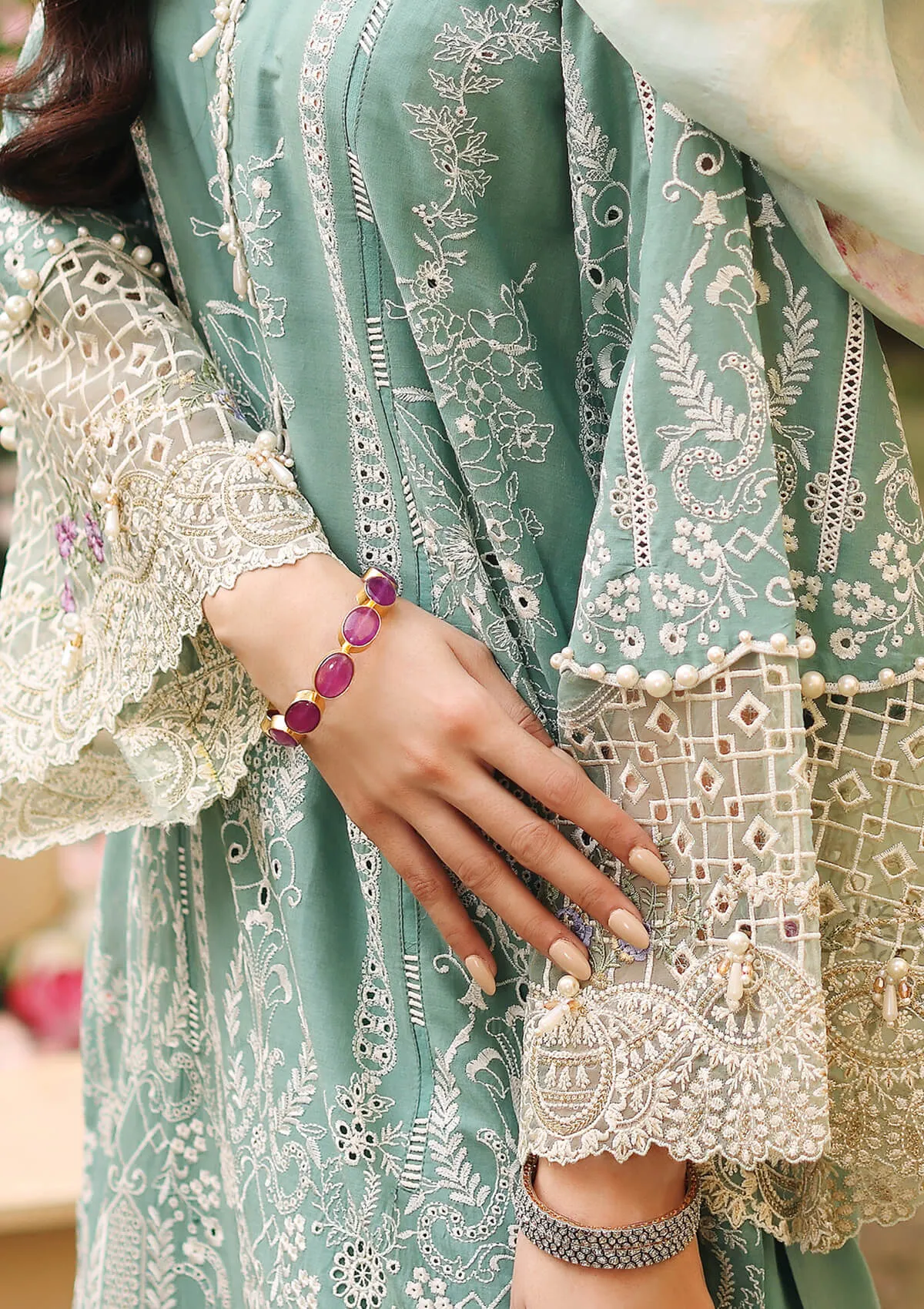 ELF-10A Amulet | Elaf Luxury Festive Lawn Collection 2022 | Unstitched Embroidered Lawn Suits