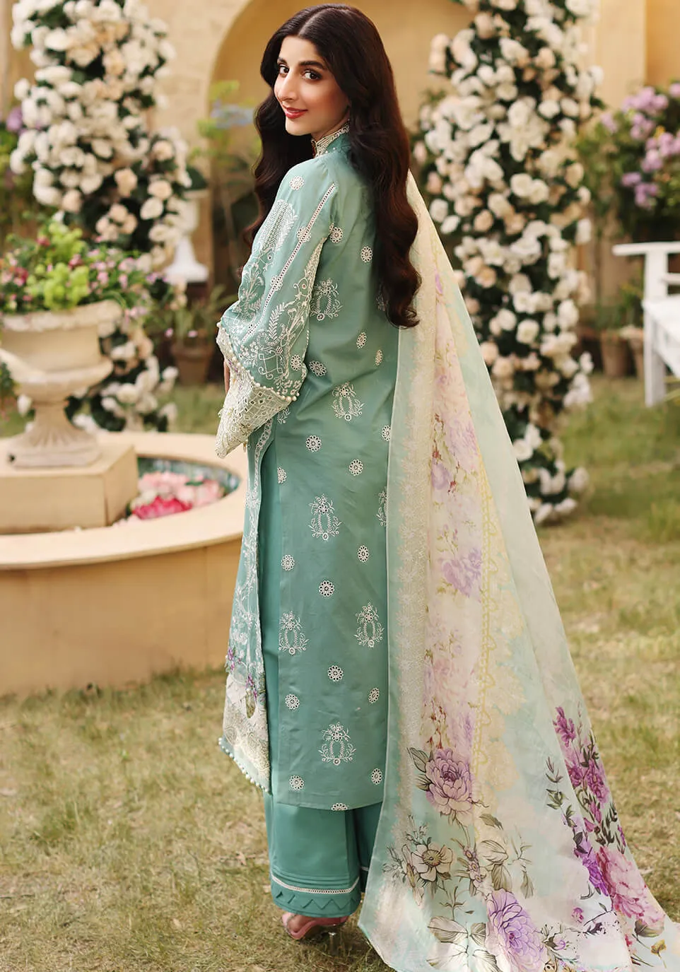 ELF-10A Amulet | Elaf Luxury Festive Lawn Collection 2022 | Unstitched Embroidered Lawn Suits