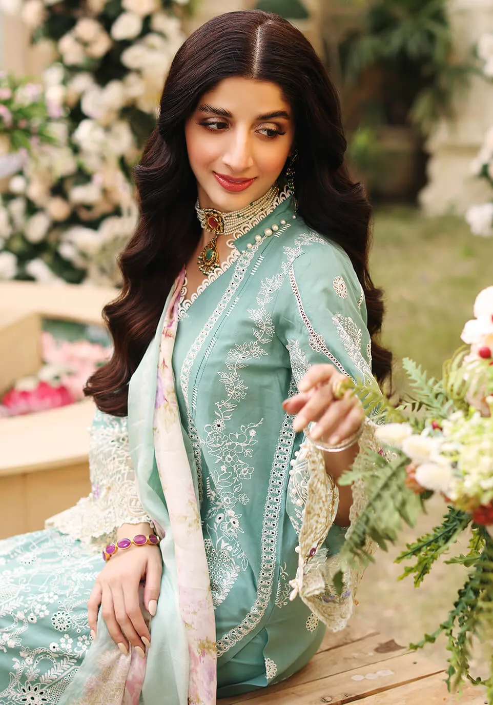 ELF-10A Amulet | Elaf Luxury Festive Lawn Collection 2022 | Unstitched Embroidered Lawn Suits