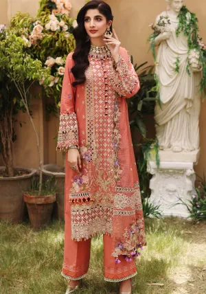 ELF-3A Japonica | Elaf Luxury Festive Lawn Collection 2022 | Unstitched Embroidered Lawn Suits