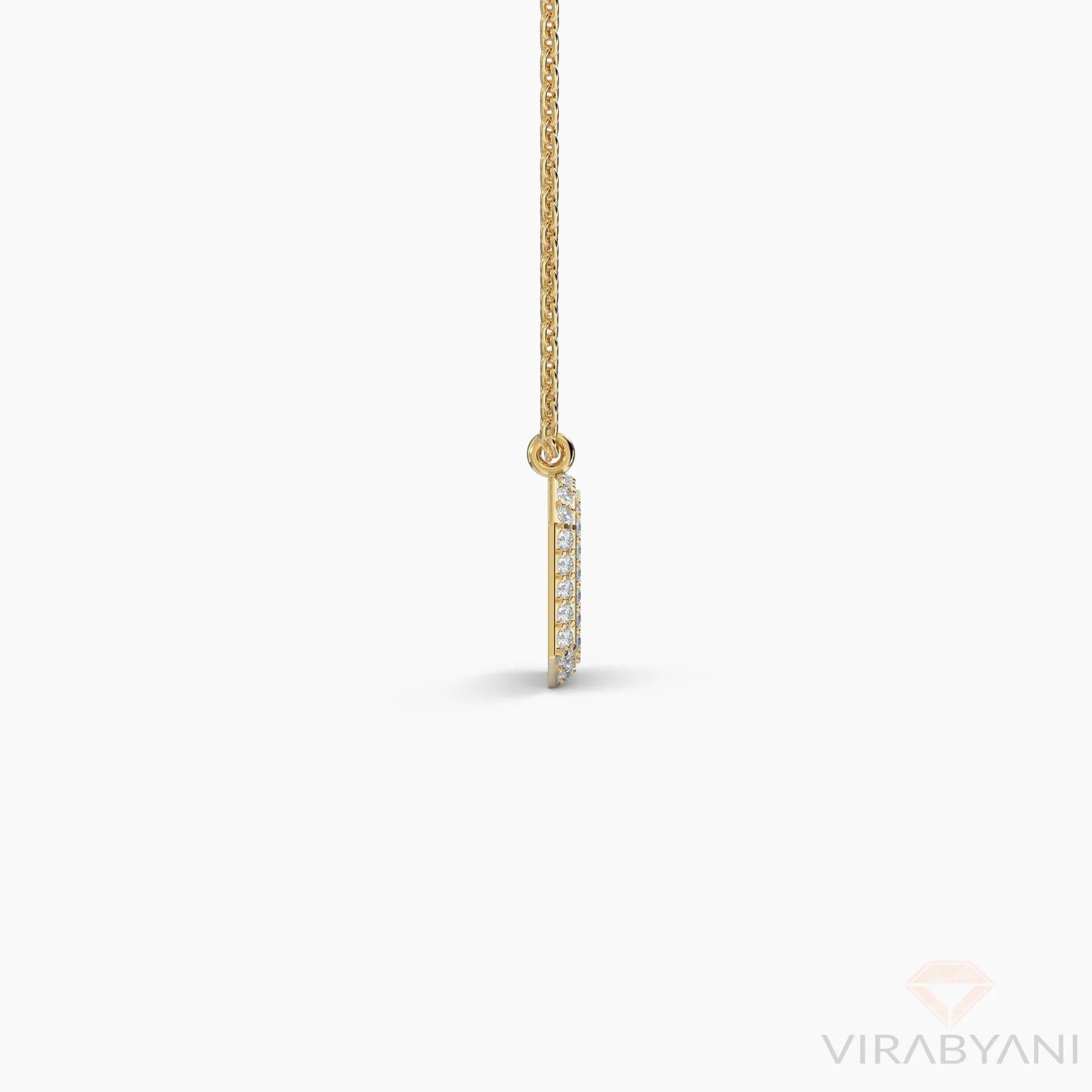 Emerald Shaped AMoré Pavé Necklace With 0.45 ct. Diamonds
