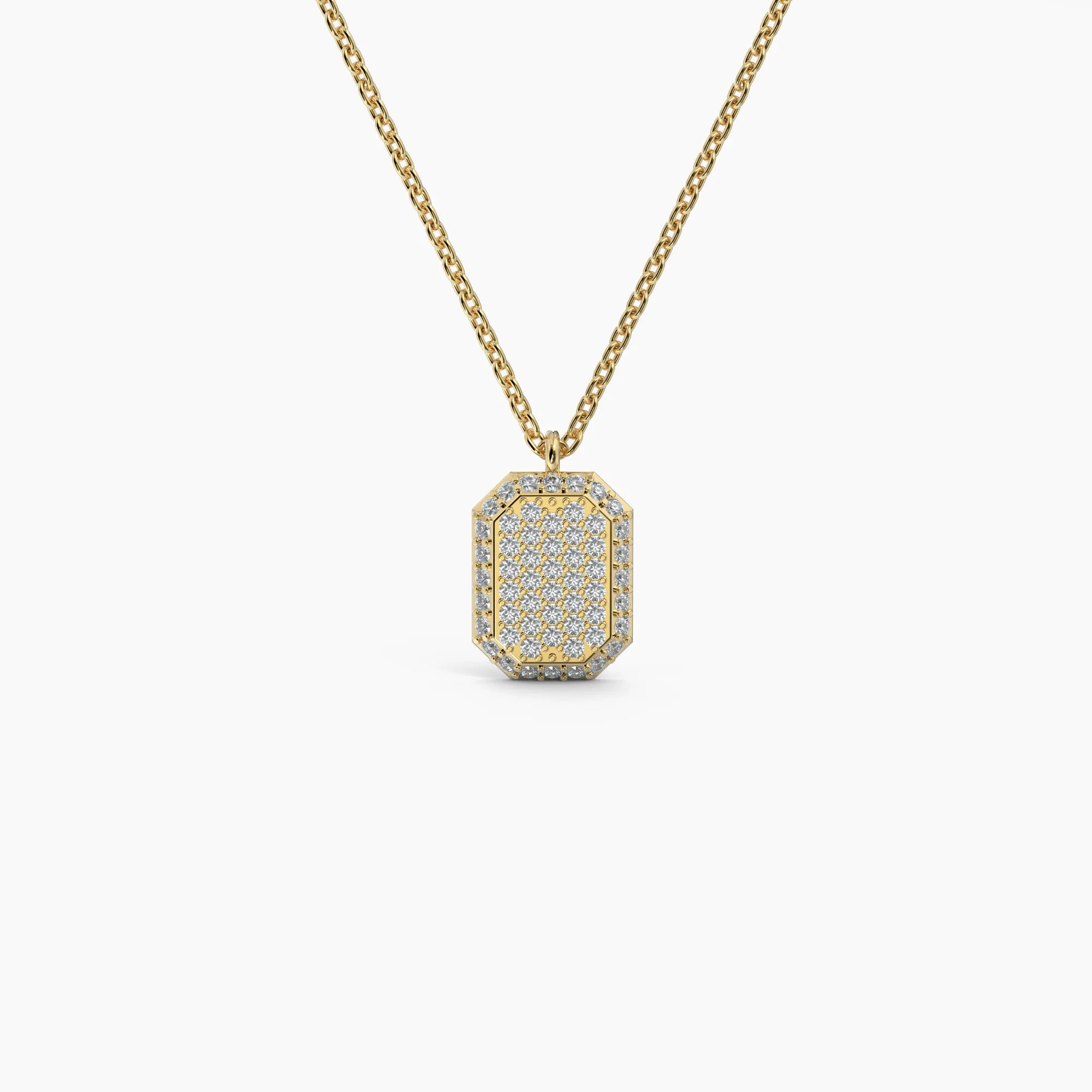 Emerald Shaped AMoré Pavé Necklace With 0.45 ct. Diamonds