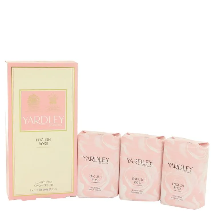 English Rose Yardley 3 x 3.5 oz  Luxury Soap By Yardley London