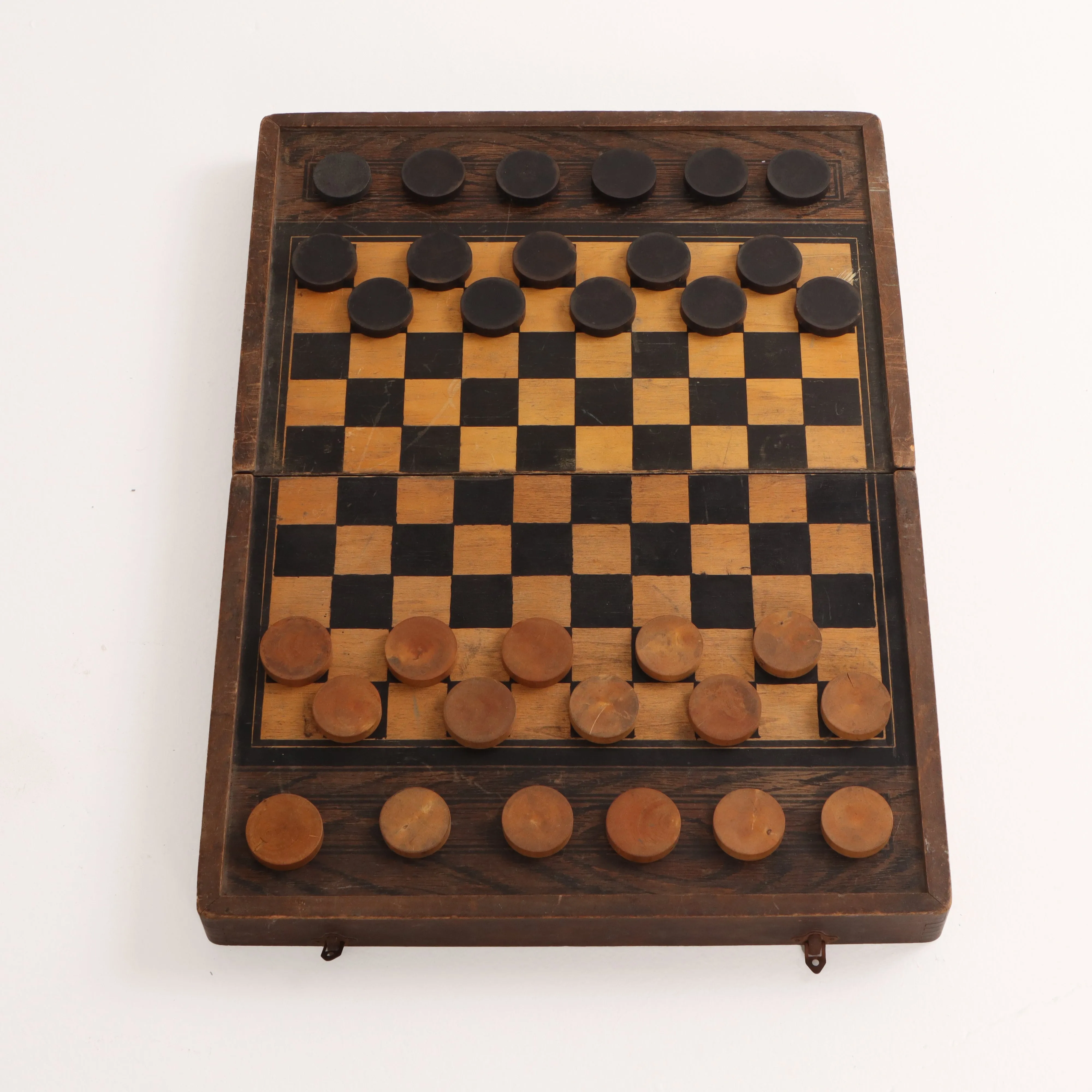English Vintage Chess Board Game Box c1920